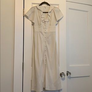 Urban Outfitters Ivory Midi Dress